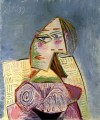 Bust of woman in purple costume 1939 Pablo Picasso